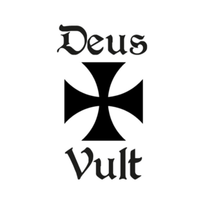 Lot de 50 stickers "Deus Vult"
