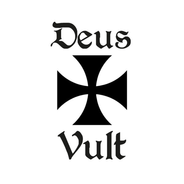 Lot de 50 stickers "Deus Vult"