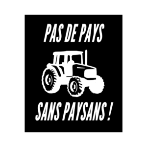 Lot de 50 stickers "Pas de pays sans paysans"