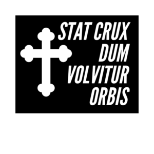 Lot de 50 stickers "Stat crux dum volvitur orbis"