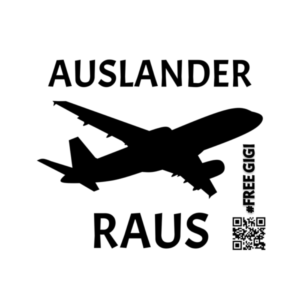 Lot de 50 stickers “Auslander Raus”
