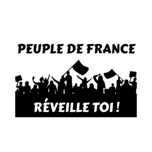Lot de 50 stickers "Peuple de France, réveille toi !"