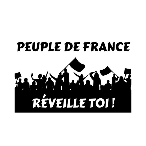 Lot de 50 stickers "Peuple de France, réveille toi !"