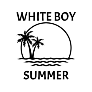 Lot de 50 stickers "White Boy Summer"