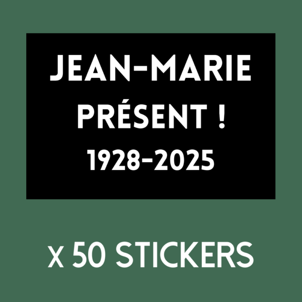 50 Stickers Jean Marie Présent !