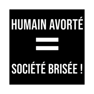 50 Stickers Humain Avorté